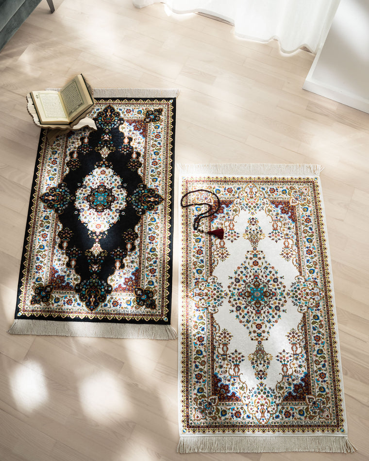 Premium Blossom Prayer Mats Couple Set